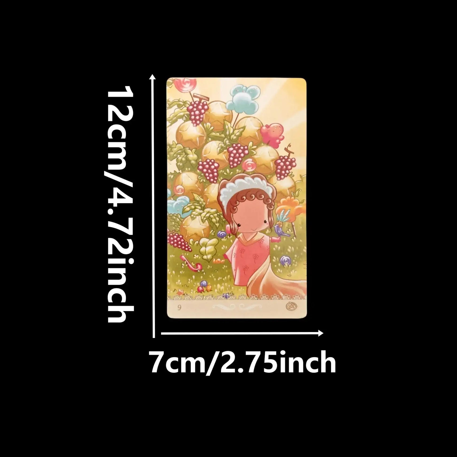 🔮 Happy Tarot Deck – Beginner-Friendly 78-Card Rider-Waite Inspired Tarot with Guidebook | Compact 12x7cm