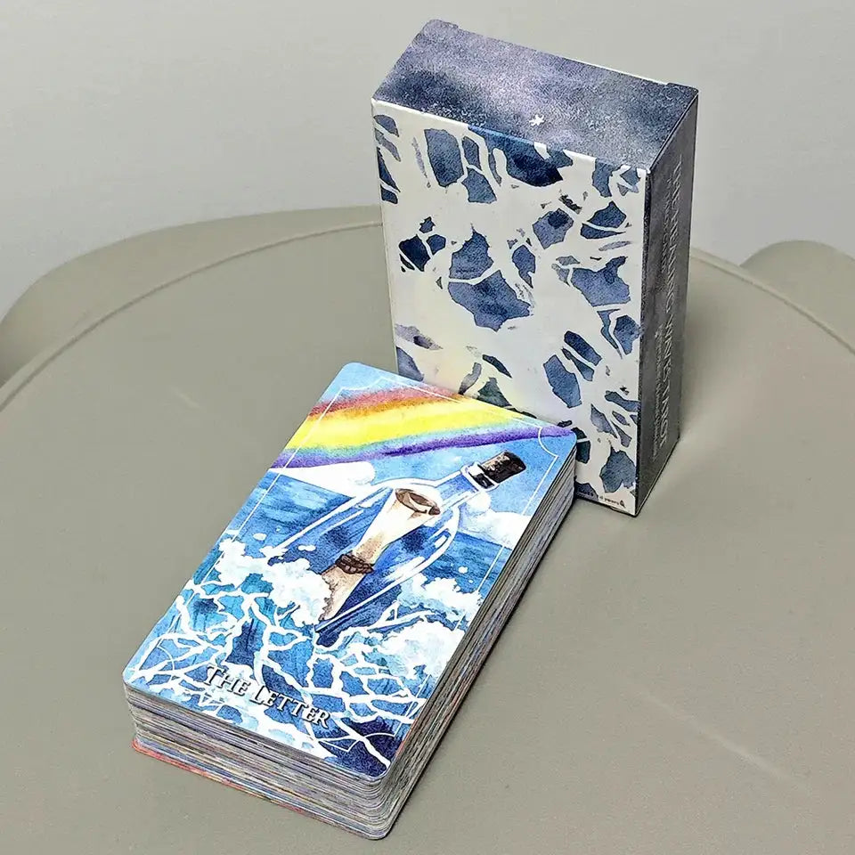 Healing Waves Tarot Deck – 78 Pcs | Compact 10.3 x 6 cm | Combining the Healing Aspect of Mother Nature and Art Into Unique Tarot Artwork