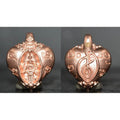 Heart of Trimurti Amulet for Attracting Romance and Affection Pink gold