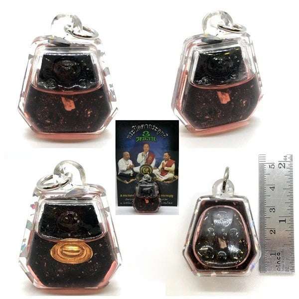 💀 Hexagonal "Pra Pidta Kadook Pee" Obsidian Edition: The Triple-Master Necromantic Sovereign of Protection & Fortune