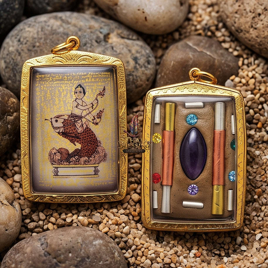 High-Conversion Wealth & Charismatic Attraction Catalyst Locket Kumanthong Edition Phongphraikuman & Sacred Wealth Powders Phra Achan Supphasit Thai Blessing Co By RURUECHA