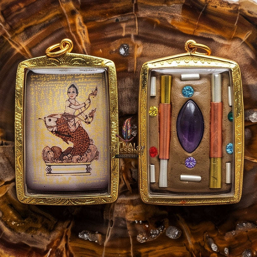 High-Conversion Wealth & Charismatic Attraction Catalyst Locket Kumanthong Edition Phongphraikuman & Sacred Wealth Powders Phra Achan Supphasit Thai Blessing Co By RURUECHA