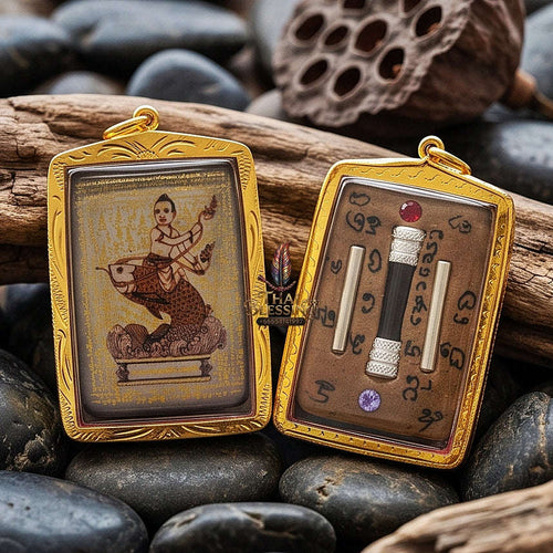 High-Conversion Wealth & Charismatic Attraction Catalyst Locket Kumanthong Special-Embedded Edition Phongphraikuman & Sacred Wealth Powders Phra Achan Supphasit Thai Blessing Co By RURUECHA