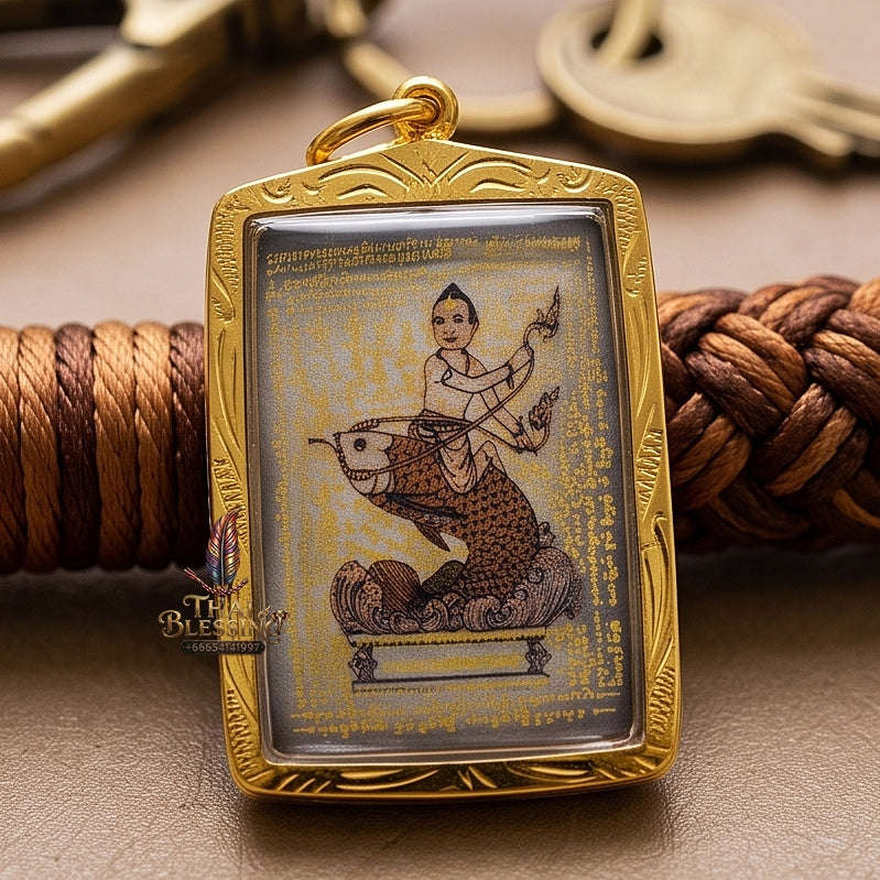 High-Conversion Wealth & Charismatic Attraction Catalyst Locket Kumanthong Special-Embedded Edition Phongphraikuman & Sacred Wealth Powders Phra Achan Supphasit Thai Blessing Co By RURUECHA