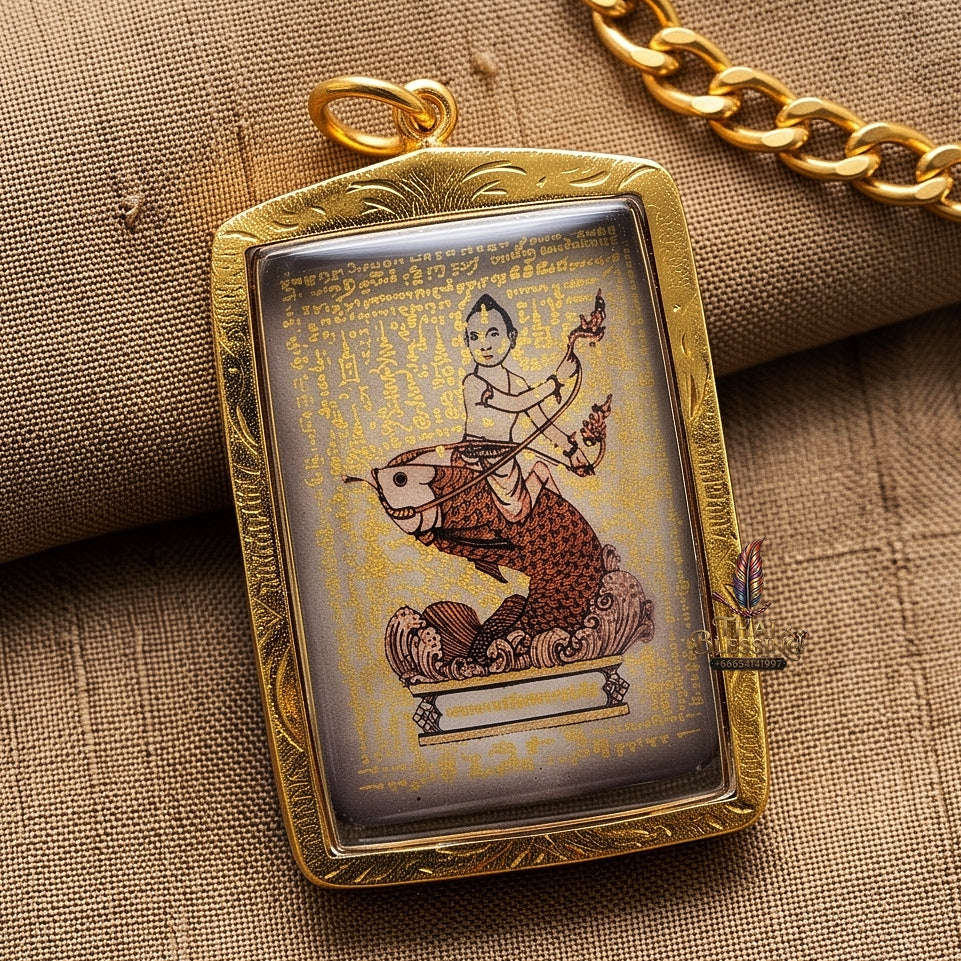 High-Conversion Wealth & Charismatic Attraction Catalyst Locket Kumanthong Special-Embedded Edition Phongphraikuman & Sacred Wealth Powders Phra Achan Supphasit Thai Blessing Co By RURUECHA