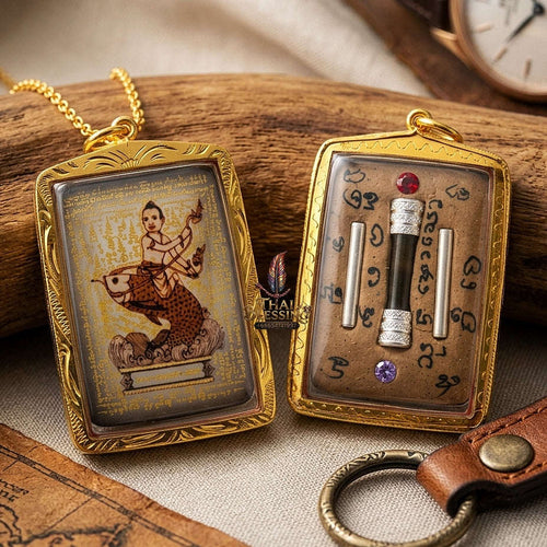 High-Conversion Wealth & Charismatic Attraction Catalyst Locket Kumanthong Special-Embedded Edition Phongphraikuman & Sacred Wealth Powders Phra Achan Supphasit Thai Blessing Co By RURUECHA