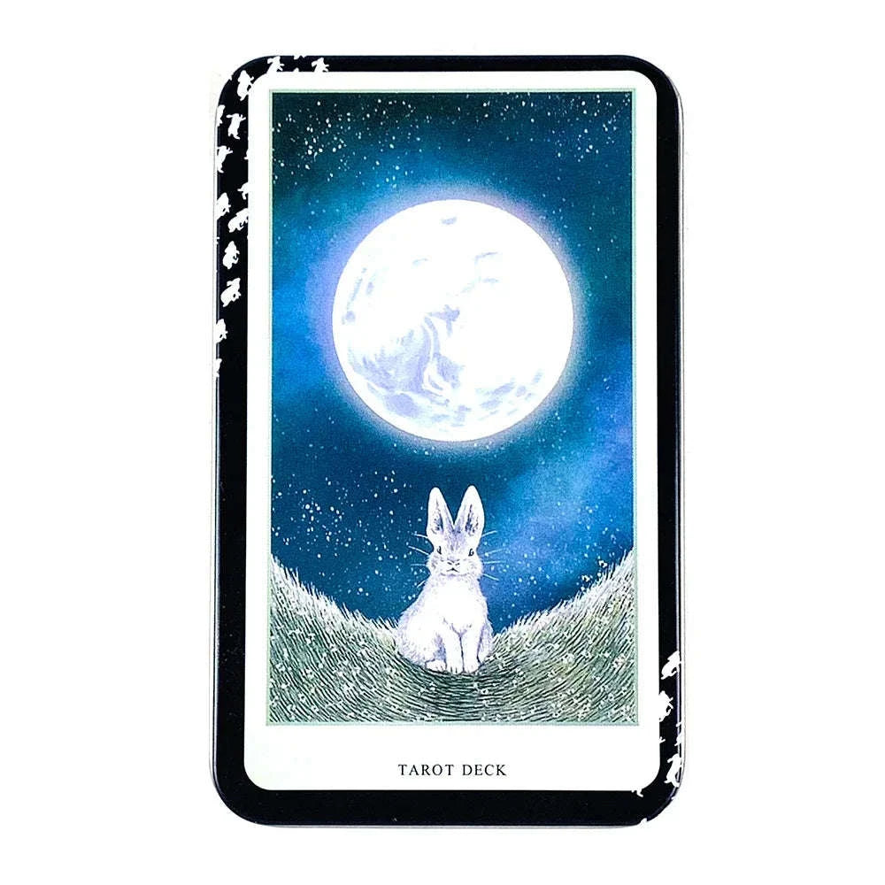 High-Quality Tarot Deck with Tin Box – Gilded Edges English Visions Edition for Board Games & Gifts