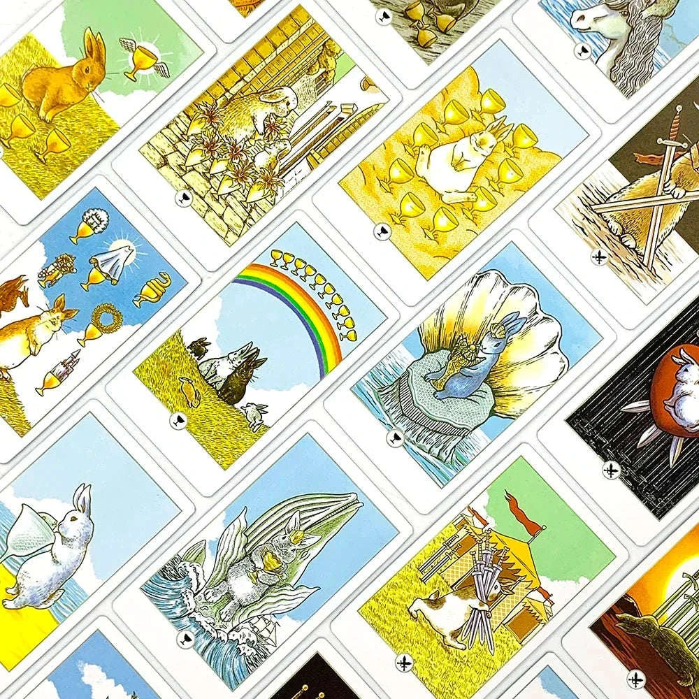 High-Quality Tarot Deck with Tin Box – Gilded Edges English Visions Edition for Board Games & Gifts