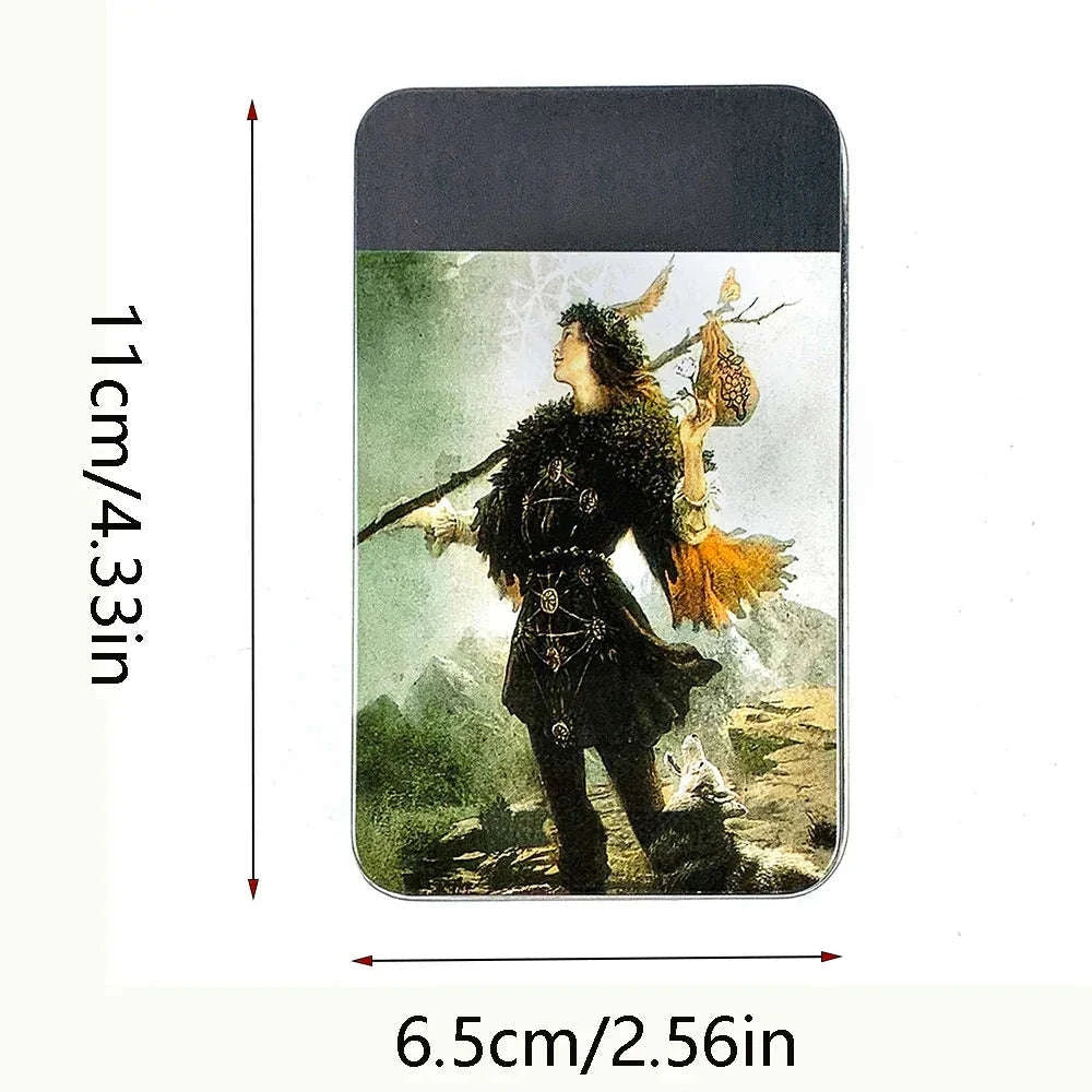 👝 High-Quality Tin Box Packaging for 78 Cards Tarot Card with Gilded Edge and Paper Guidebook – Fate Divination Family Party Game