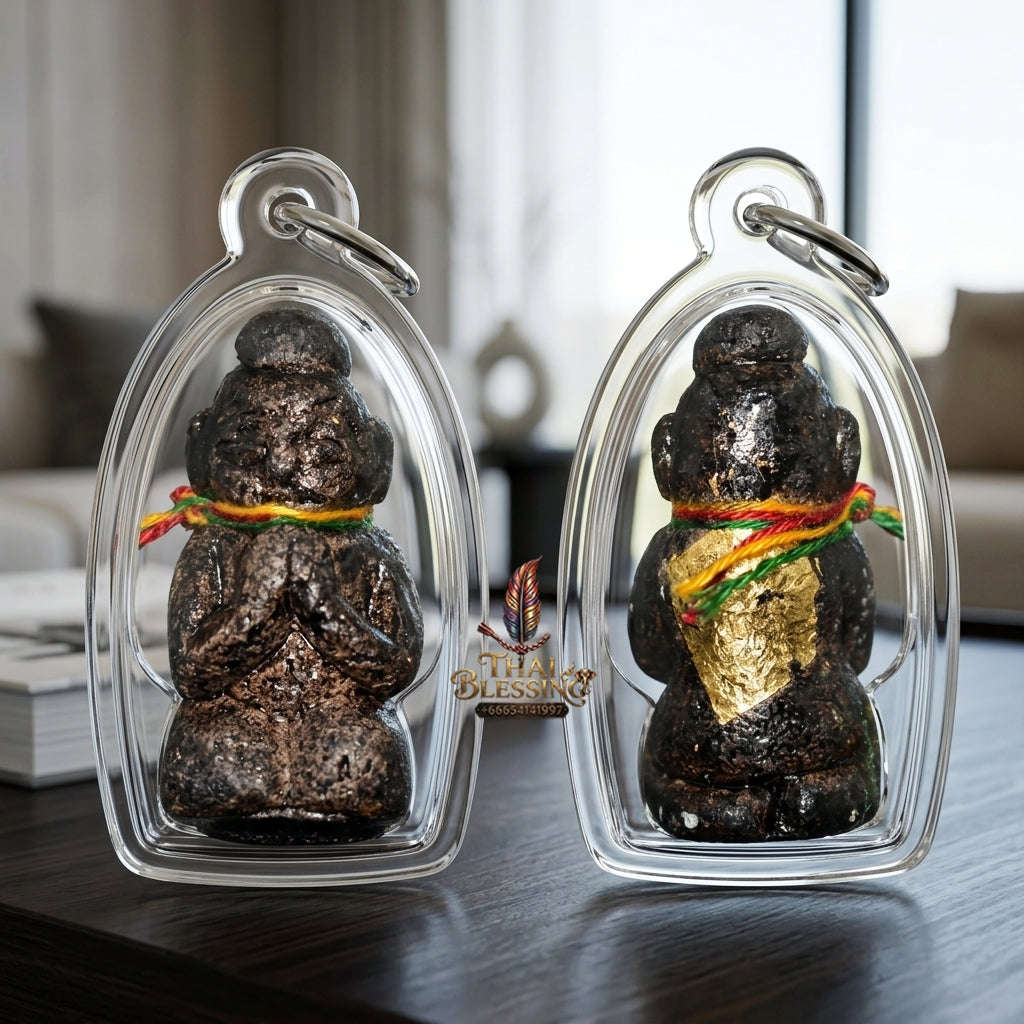 ✨ High-Vibe Sacred Black Khluk Rak Kuman Vate Wealth & Protection Amulet (Ajarn Plian, B.E. 2561) for Unstoppable Cash Flow & Business Mastery Thai Blessing Co By RURUECHA