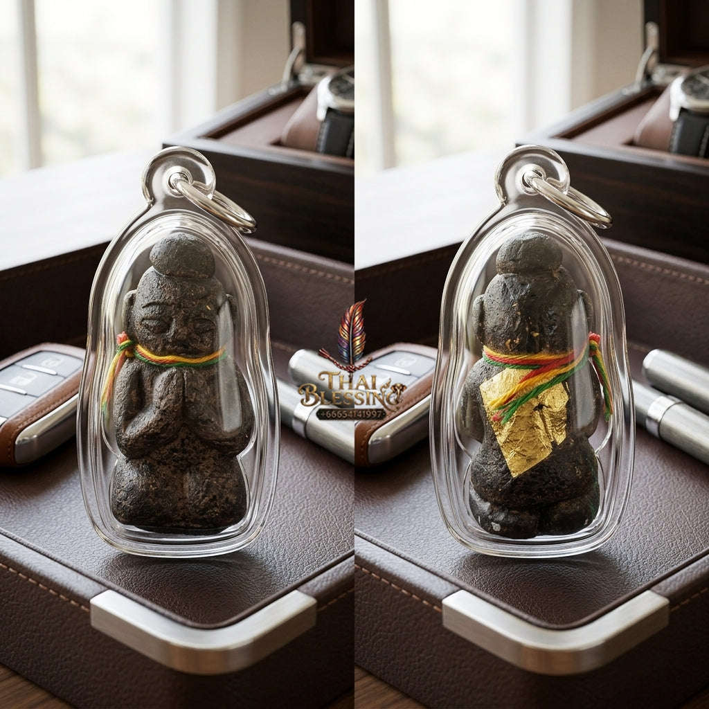 ✨ High-Vibe Sacred Black Khluk Rak Kuman Vate Wealth & Protection Amulet (Ajarn Plian, B.E. 2561) for Unstoppable Cash Flow & Business Mastery Thai Blessing Co By RURUECHA