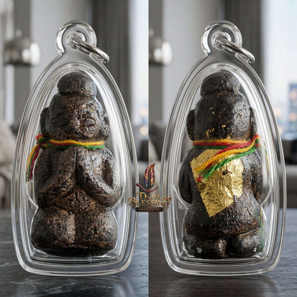 ✨ High-Vibe Sacred Black Khluk Rak Kuman Vate Wealth & Protection Amulet (Ajarn Plian, B.E. 2561) for Unstoppable Cash Flow & Business Mastery Thai Blessing Co By RURUECHA