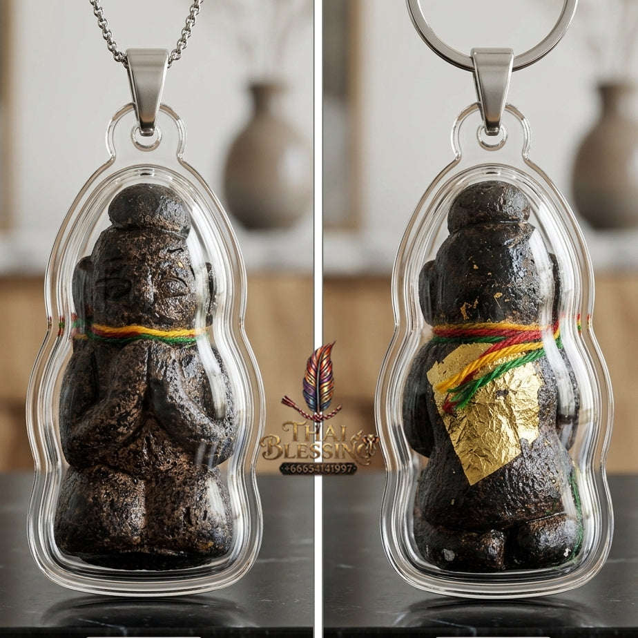 ✨ High-Vibe Sacred Black Khluk Rak Kuman Vate Wealth & Protection Amulet (Ajarn Plian, B.E. 2561) for Unstoppable Cash Flow & Business Mastery Thai Blessing Co By RURUECHA