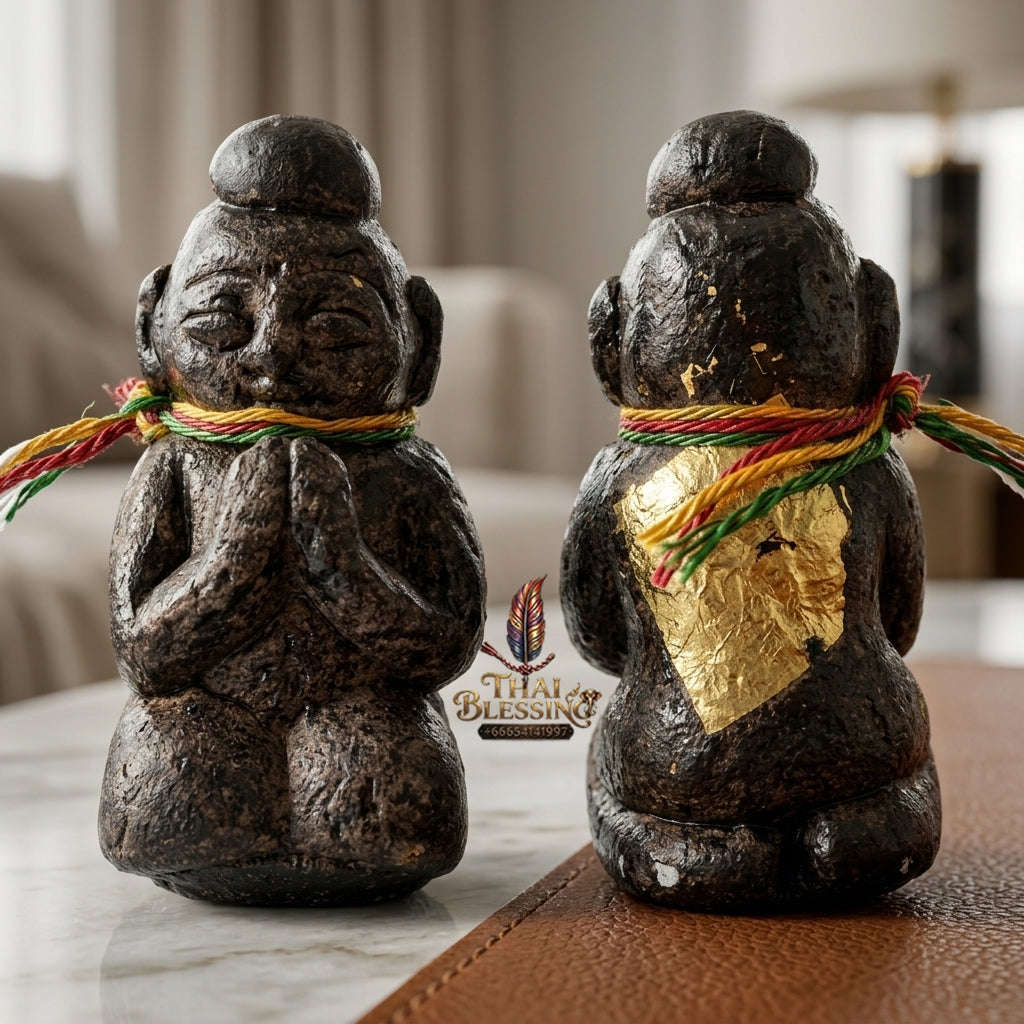 ✨ High-Vibe Sacred Black Khluk Rak Kuman Vate Wealth & Protection Amulet (Ajarn Plian, B.E. 2561) for Unstoppable Cash Flow & Business Mastery Thai Blessing Co By RURUECHA