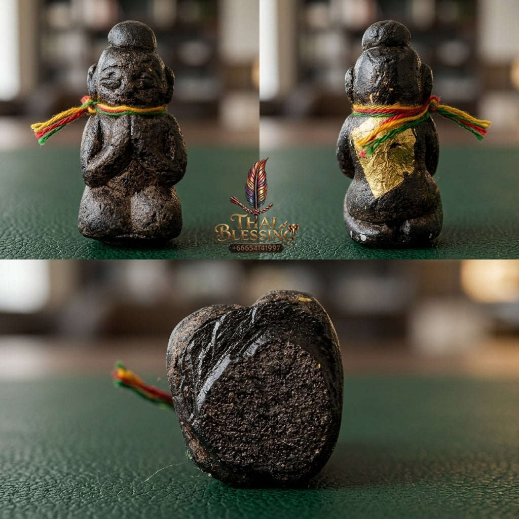 ✨ High-Vibe Sacred Black Khluk Rak Kuman Vate Wealth & Protection Amulet (Ajarn Plian, B.E. 2561) for Unstoppable Cash Flow & Business Mastery Thai Blessing Co By RURUECHA
