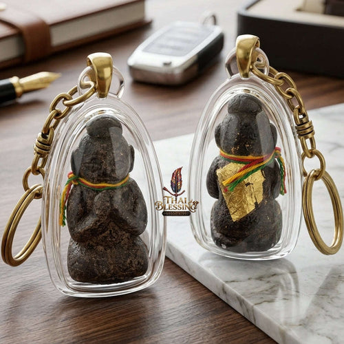 ✨ High-Vibe Sacred Black Khluk Rak Kuman Vate Wealth & Protection Amulet (Ajarn Plian, B.E. 2561) for Unstoppable Cash Flow & Business Mastery