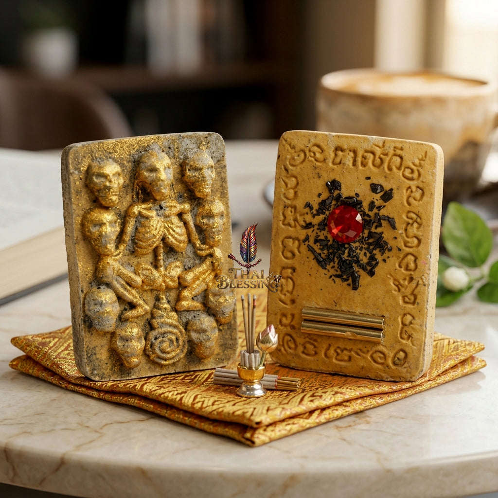 🔱 Hong Phrai Pan Thong (White Botanical &amp; Cemetery Soil Edition): The Sovereign Phantom Sentinel &amp; Ultimate Mercy Trust Engine The Elite High-Vibration Artifact for Corporate Favor, Luxury Trade Victory Total Shielding!