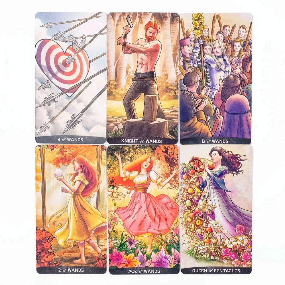 Hot Selling Gregory Scott Tarot Deck - 78 Cards for Beginners | English Visions, Puzzle & Family Party Game | Size: 11.1 × 6.1 cm