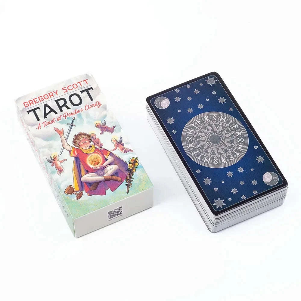 Hot Selling Gregory Scott Tarot Deck - 78 Cards for Beginners | English Visions, Puzzle & Family Party Game | Size: 11.1 × 6.1 cm