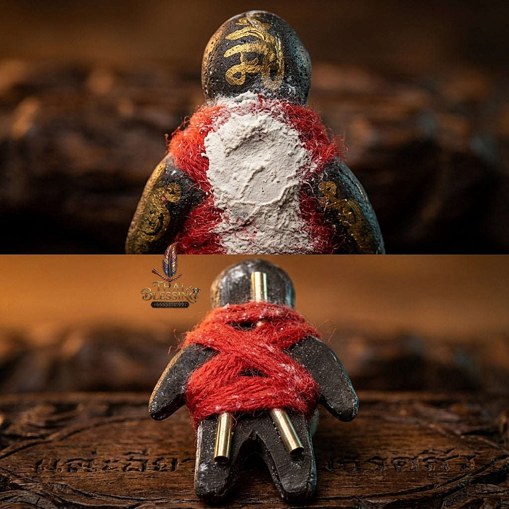 ✨ Hun Payont Arkhom Nuea Phong Phutthakhun (Master-Grade Sacred Powder Guardian Effigy - All-Encompassing Protection & Exorcism Edition Thai Blessing Co By RURUECHA