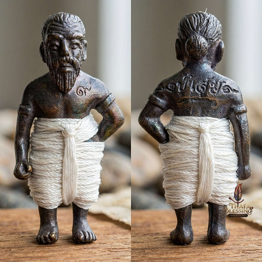 ✨ Hun Payont Pu Som Riak Sap (Master-Grade Guardian Spirit Effigy for Wealth Accumulation & Protection, 2553 / 2010) - Luang Phor Luan / Wat Pikun Sokan Thai Blessing Co By RURUECHA