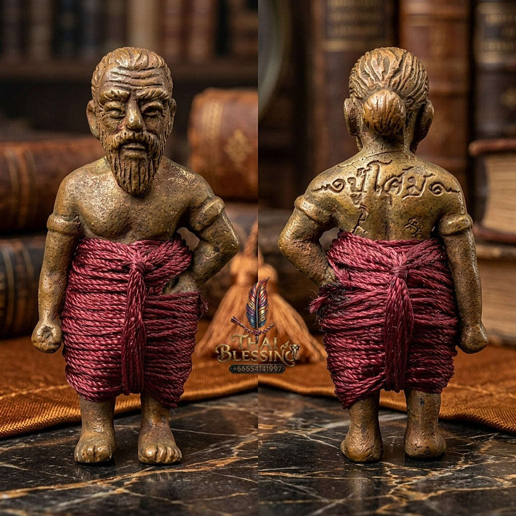 ✨ Hun Payont Pu Som Riak Sap (Master-Grade Guardian Spirit Effigy for Wealth Accumulation & Protection, 2553 / 2010) - Luang Phor Luan / Wat Pikun Sokan Thai Blessing Co By RURUECHA