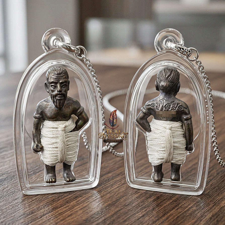 ✨ Hun Payont Pu Som Riak Sap (Master-Grade Guardian Spirit Effigy for Wealth Accumulation & Protection, 2553 / 2010) - Luang Phor Luan / Wat Pikun Sokan Thai Blessing Co By RURUECHA