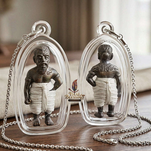 ✨ Hun Payont Pu Som Riak Sap (Master-Grade Guardian Spirit Effigy for Wealth Accumulation & Protection, 2553 / 2010) - Luang Phor Luan / Wat Pikun Sokan Thai Blessing Co By RURUECHA