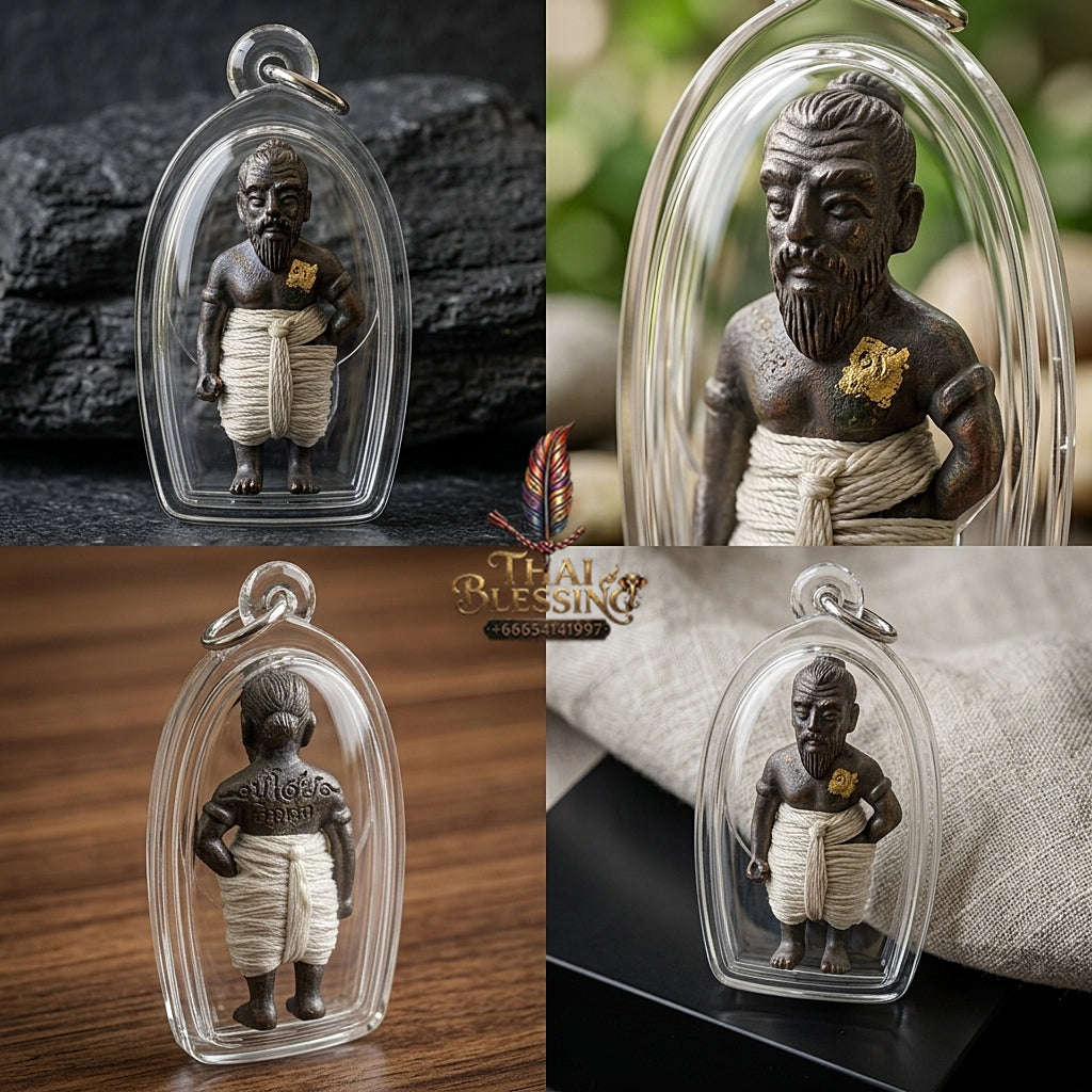 ✨ Hun Payont Pu Som Riak Sap (Master-Grade Guardian Spirit Effigy for Wealth Accumulation & Protection, 2553 / 2010) - Luang Phor Luan / Wat Pikun Sokan Thai Blessing Co By RURUECHA