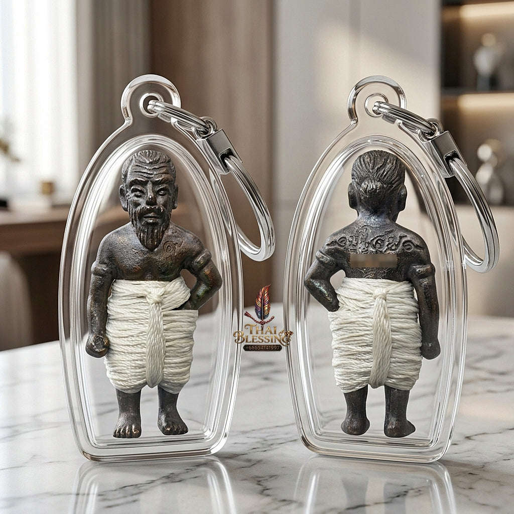 ✨ Hun Payont Pu Som Riak Sap (Master-Grade Guardian Spirit Effigy for Wealth Accumulation & Protection, 2553 / 2010) - Luang Phor Luan / Wat Pikun Sokan Thai Blessing Co By RURUECHA