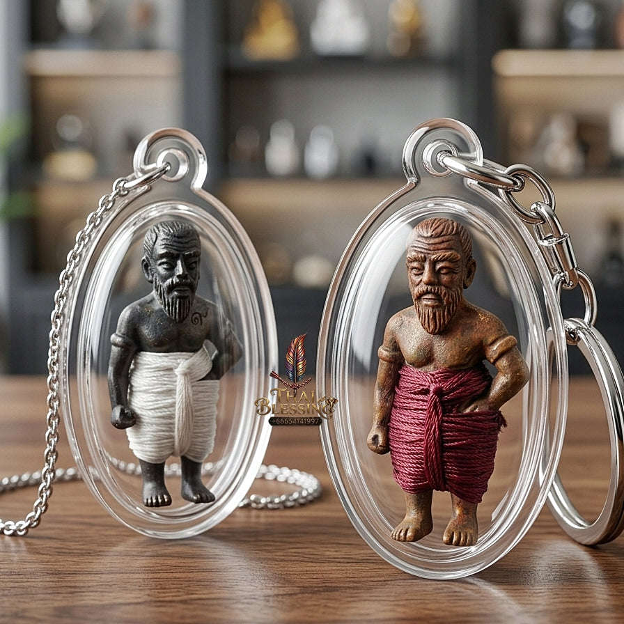 ✨ Hun Payont Pu Som Riak Sap (Master-Grade Guardian Spirit Effigy for Wealth Accumulation & Protection, 2553 / 2010) - Luang Phor Luan / Wat Pikun Sokan Thai Blessing Co By RURUECHA