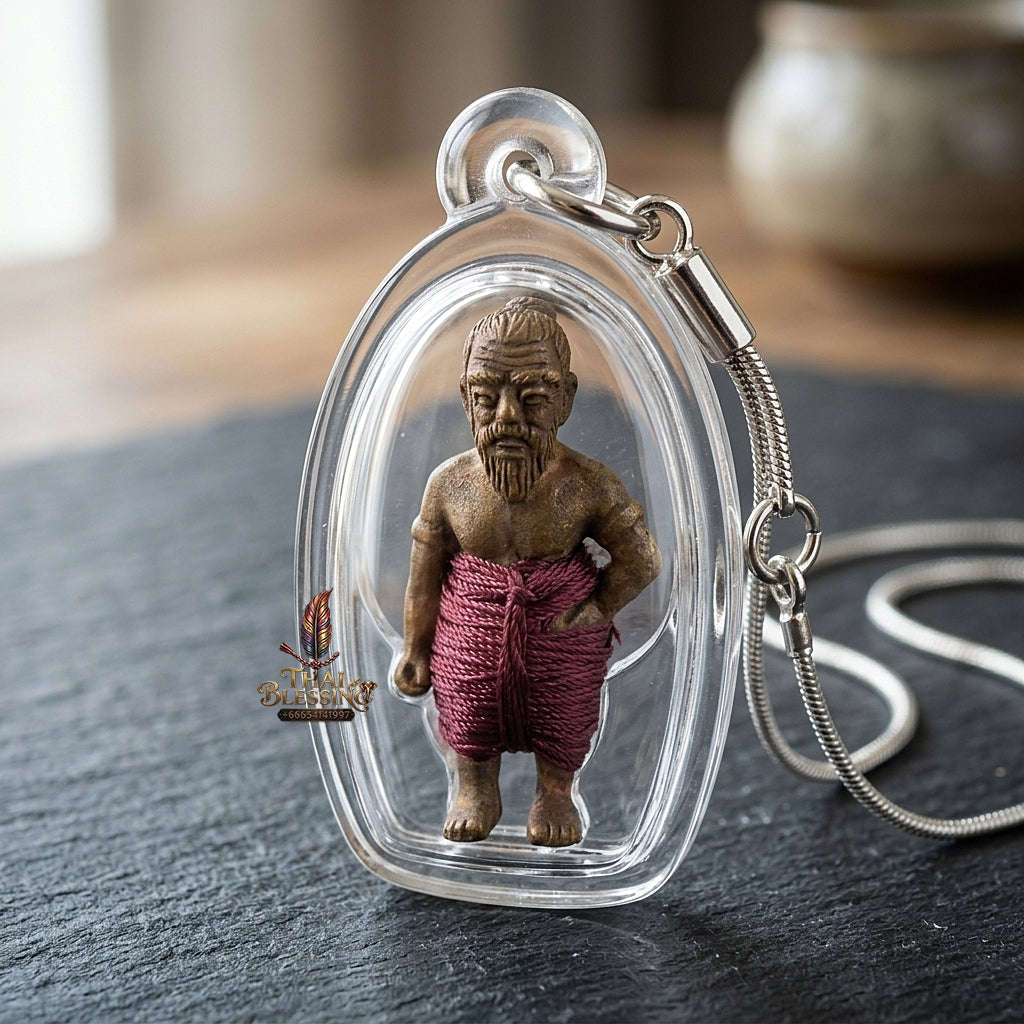 ✨ Hun Payont Pu Som Riak Sap (Master-Grade Guardian Spirit Effigy for Wealth Accumulation & Protection, 2553 / 2010) - Luang Phor Luan / Wat Pikun Sokan Thai Blessing Co By RURUECHA