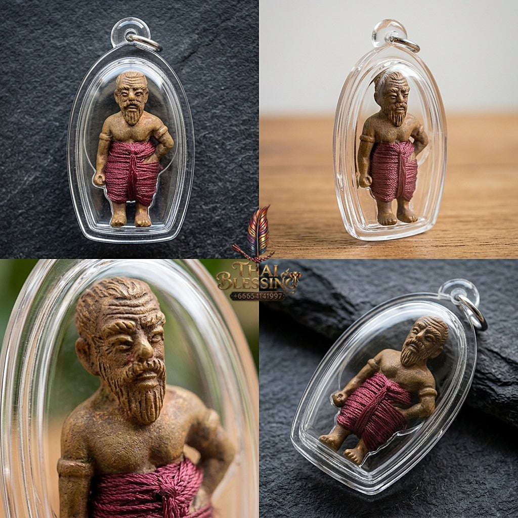 ✨ Hun Payont Pu Som Riak Sap (Master-Grade Guardian Spirit Effigy for Wealth Accumulation & Protection, 2553 / 2010) - Luang Phor Luan / Wat Pikun Sokan Thai Blessing Co By RURUECHA