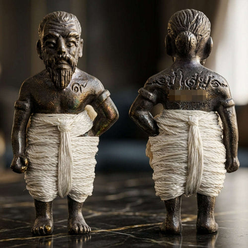 ✨ Hun Payont Pu Som Riak Sap (Master-Grade Guardian Spirit Effigy for Wealth Accumulation & Protection, 2553 / 2010) - Luang Phor Luan / Wat Pikun Sokan Thai Blessing Co By RURUECHA