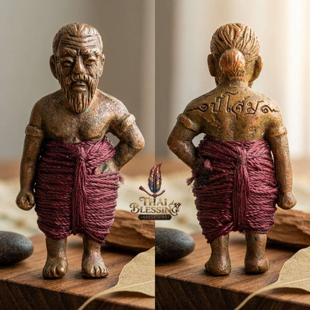 ✨ Hun Payont Pu Som Riak Sap (Master-Grade Guardian Spirit Effigy for Wealth Accumulation & Protection, 2553 / 2010) - Luang Phor Luan / Wat Pikun Sokan Thai Blessing Co By RURUECHA