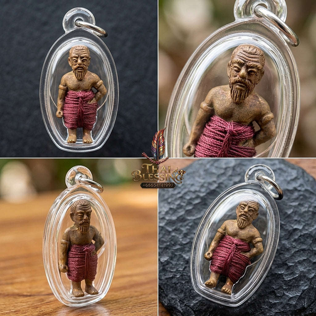 ✨ Hun Payont Pu Som Riak Sap (Master-Grade Guardian Spirit Effigy for Wealth Accumulation & Protection, 2553 / 2010) - Luang Phor Luan / Wat Pikun Sokan Thai Blessing Co By RURUECHA