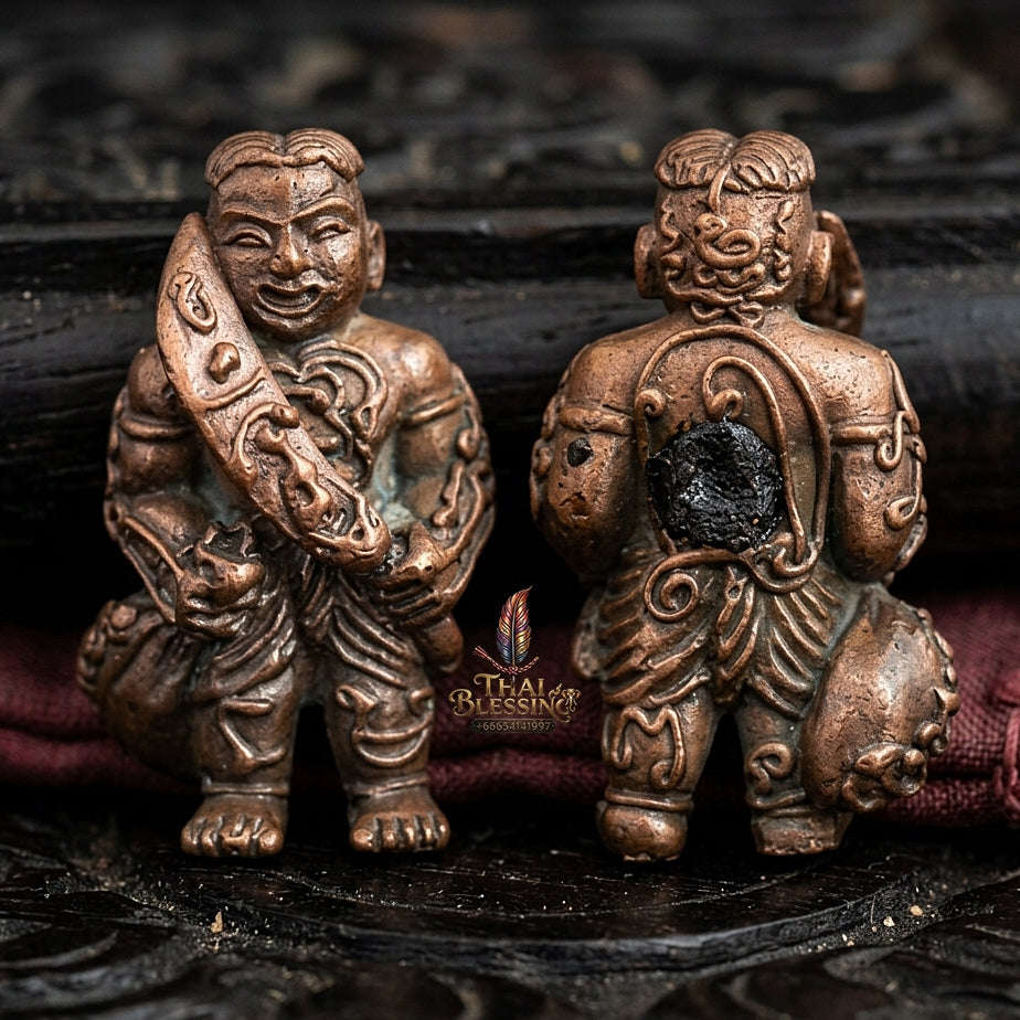 ✨ Hun Payont Song Rit Nuea Samrit (Master-Grade Bronze Spiritual Guardian Effigy - Supreme Wealth, Career Success, & Fate-Interception Edition, 2553 / 2010) - Luang Pu Chang / Samnak Song Nong Yai Mao Thai Blessing Co By RURUECHA