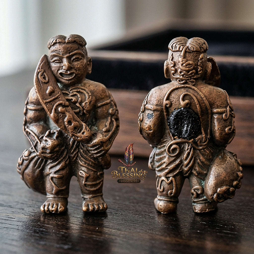 ✨ Hun Payont Song Rit Nuea Samrit (Master-Grade Bronze Spiritual Guardian Effigy - Supreme Wealth, Career Success, & Fate-Interception Edition, 2553 / 2010) - Luang Pu Chang / Samnak Song Nong Yai Mao Thai Blessing Co By RURUECHA