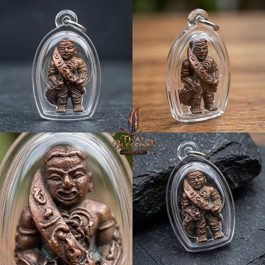 ✨ Hun Payont Song Rit Nuea Samrit (Master-Grade Bronze Spiritual Guardian Effigy - Supreme Wealth, Career Success, & Fate-Interception Edition, 2553 / 2010) - Luang Pu Chang / Samnak Song Nong Yai Mao Thai Blessing Co By RURUECHA