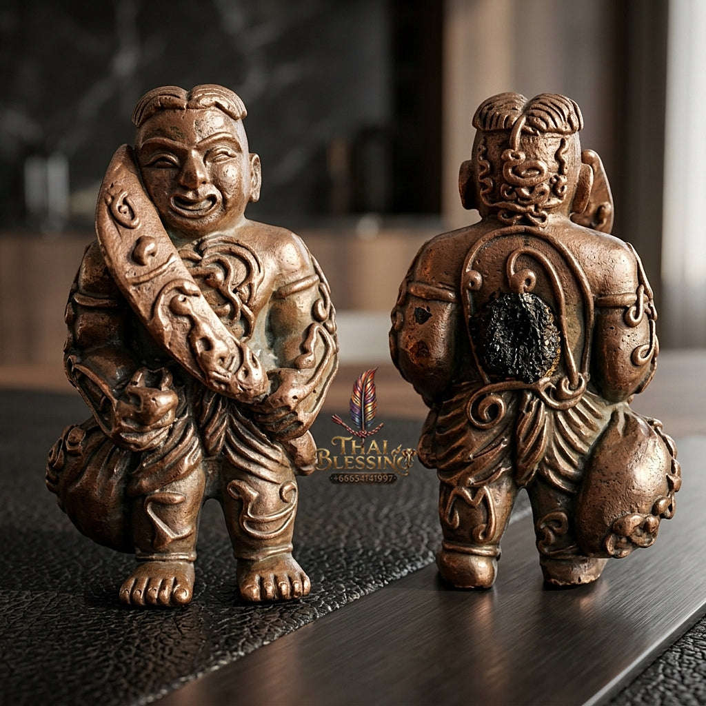 ✨ Hun Payont Song Rit Nuea Samrit (Master-Grade Bronze Spiritual Guardian Effigy - Supreme Wealth, Career Success, & Fate-Interception Edition, 2553 / 2010) - Luang Pu Chang / Samnak Song Nong Yai Mao Thai Blessing Co By RURUECHA
