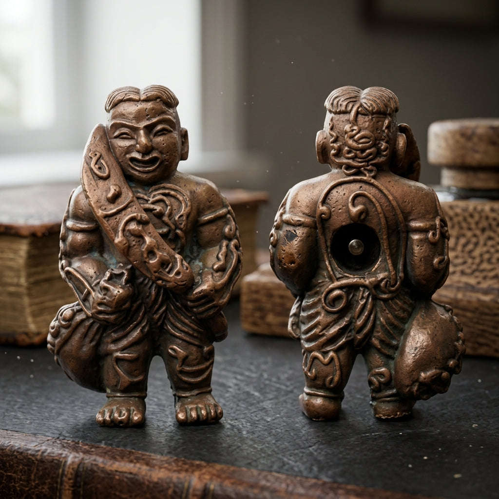✨ Hun Payont Song Rit Nuea Samrit (Master-Grade Bronze Spiritual Guardian Effigy - Supreme Wealth, Career Success, & Fate-Interception Edition, 2553 / 2010) - Luang Pu Chang / Samnak Song Nong Yai Mao Thai Blessing Co By RURUECHA