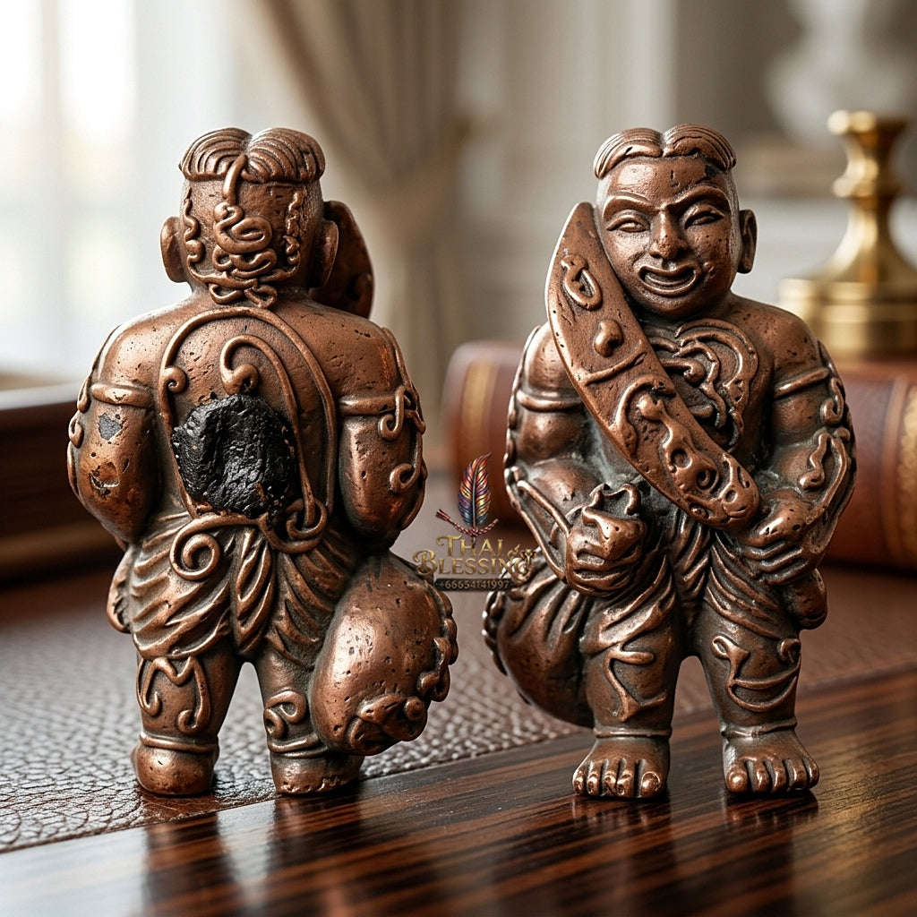 ✨ Hun Payont Song Rit Nuea Samrit (Master-Grade Bronze Spiritual Guardian Effigy - Supreme Wealth, Career Success, & Fate-Interception Edition, 2553 / 2010) - Luang Pu Chang / Samnak Song Nong Yai Mao Thai Blessing Co By RURUECHA