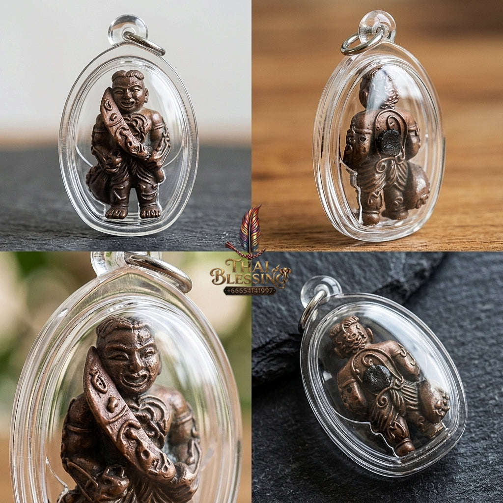 ✨ Hun Payont Song Rit Nuea Samrit (Master-Grade Bronze Spiritual Guardian Effigy - Supreme Wealth, Career Success, & Fate-Interception Edition, 2553 / 2010) - Luang Pu Chang / Samnak Song Nong Yai Mao Thai Blessing Co By RURUECHA