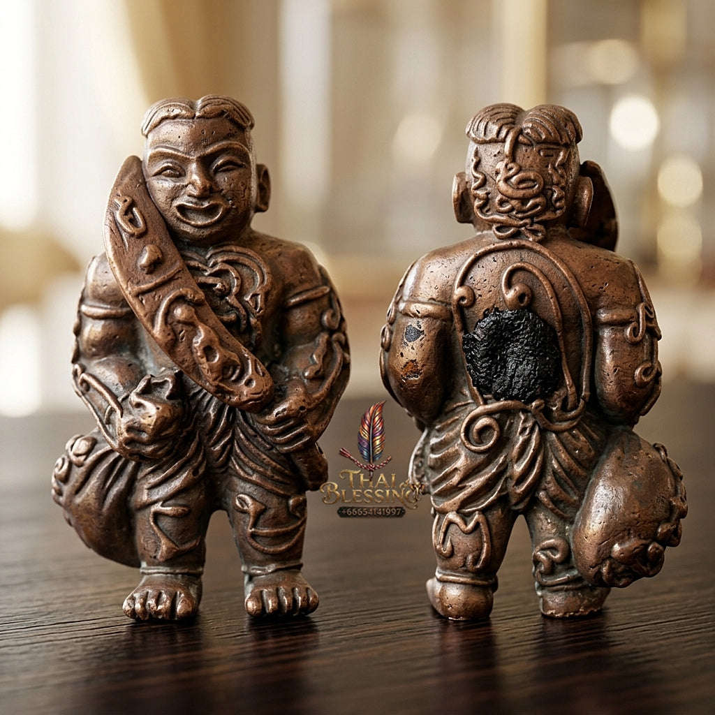 ✨ Hun Payont Song Rit Nuea Samrit (Master-Grade Bronze Spiritual Guardian Effigy - Supreme Wealth, Career Success, & Fate-Interception Edition, 2553 / 2010) - Luang Pu Chang / Samnak Song Nong Yai Mao Thai Blessing Co By RURUECHA