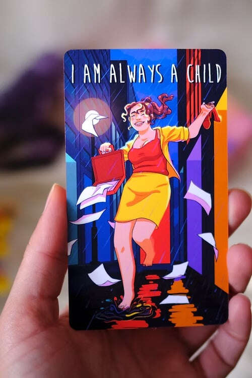 I DON'T CARE Oracle Deck – Empowering Selfcare Cards 10.3 x 6 cm, Full Pack 82 Vibrant Cards