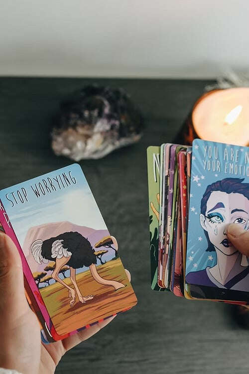 I DON'T CARE Oracle Deck – Empowering Selfcare Cards 10.3 x 6 cm, Full Pack 82 Vibrant Cards