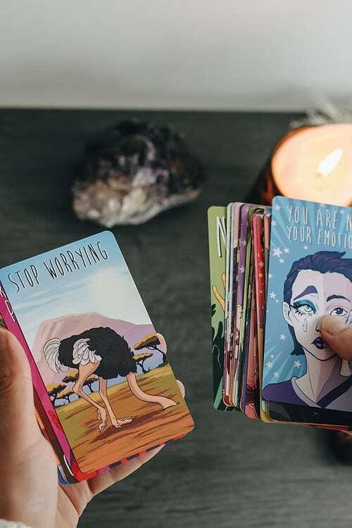 I DON'T CARE Oracle Deck – Empowering Selfcare Cards 10.3 x 6 cm, Full Pack 82 Vibrant Cards
