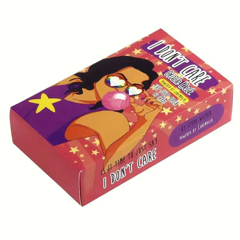 I DON'T CARE Oracle Deck – Empowering Selfcare Cards 10.3 x 6 cm, Full Pack 82 Vibrant Cards