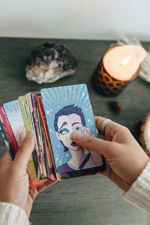 I DON'T CARE Oracle Deck – Empowering Selfcare Cards 10.3 x 6 cm, Full Pack 82 Vibrant Cards