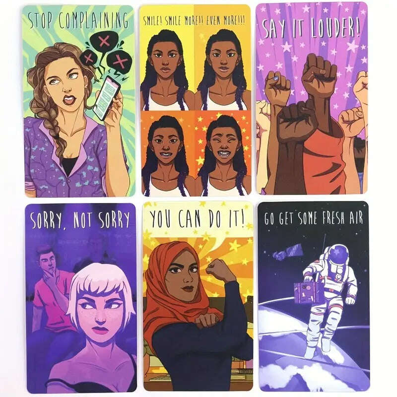 I DON'T CARE Oracle Deck – Empowering Selfcare Cards 10.3 x 6 cm, Full Pack 82 Vibrant Cards